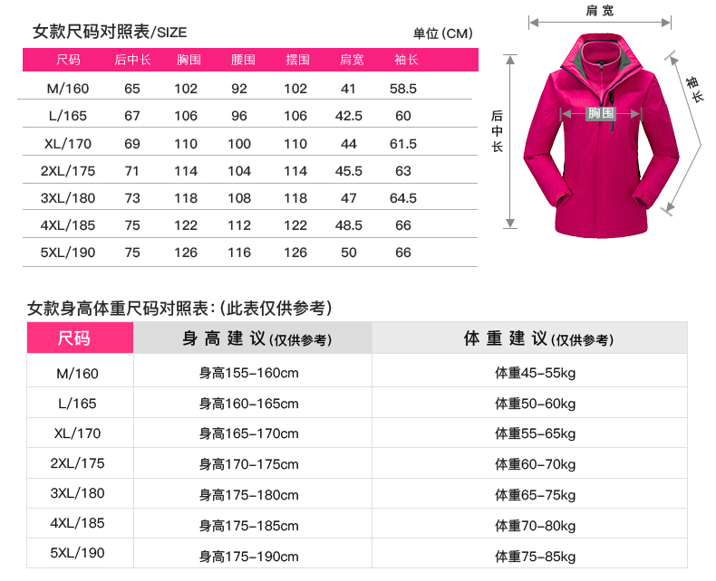 「定制」高檔三合一戶外沖鋒衣男款(圖14)